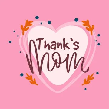 Poster for mom with text Illustrazione stock