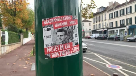 Poster of no to human commodification Stock Footage 143291046