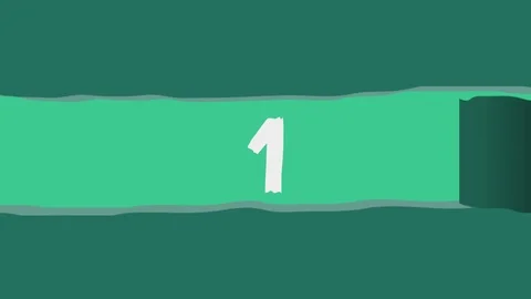 Poster Numbers Teal Stock Footage 104735640