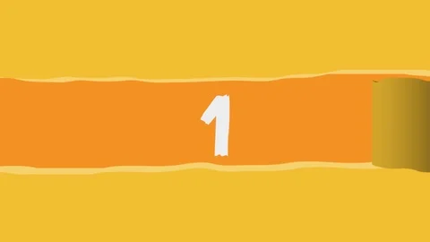 Poster Numbers Yellow Stock Footage 104736118