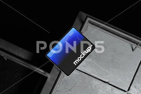 Poster Perspective Display Mockup PSD Template