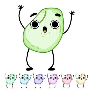 Poster popcorn character cartoon vector graphic Stock Illustration