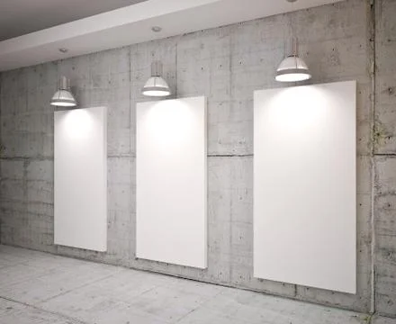 Poster in room Stock Illustration