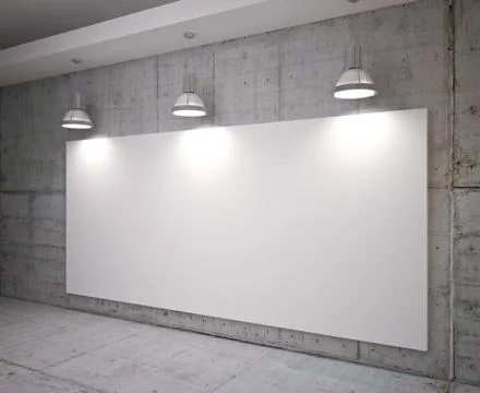 Poster in room Stock Illustration