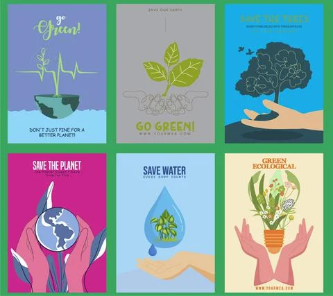 Poster Saves Illustrazione stock