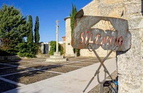 Poster of silence Stock Photos