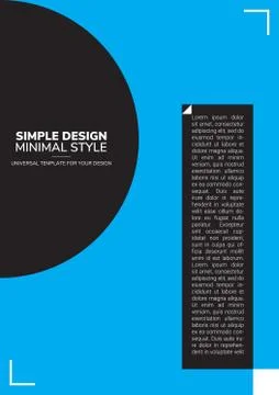 Poster simple design Stock Illustration