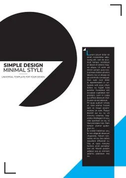 Poster simple design Stock Illustration