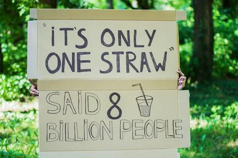 Poster with slogan to save the planet Stock Photos