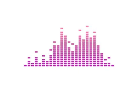 Poster of the sound gradient wave from the equalizer. Vector illustration イラスト素材