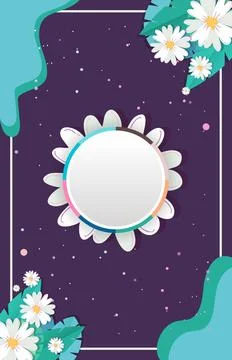 Poster spring card background design with copy space Stock Illustration