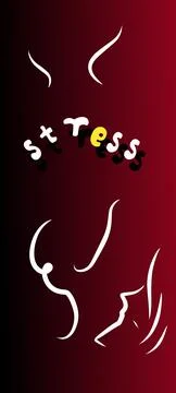 Poster stress Stock Illustration