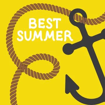 Poster summer vector illustration Illustrazione stock