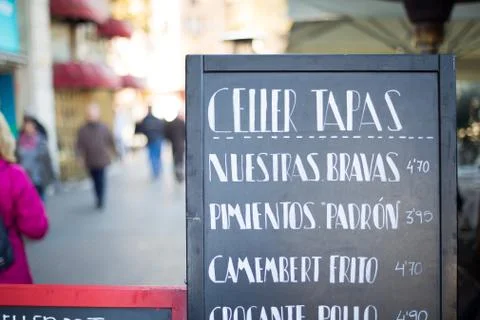 Poster tapas Foto stock