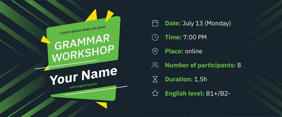 Poster template with abstract elements Illustrazione stock