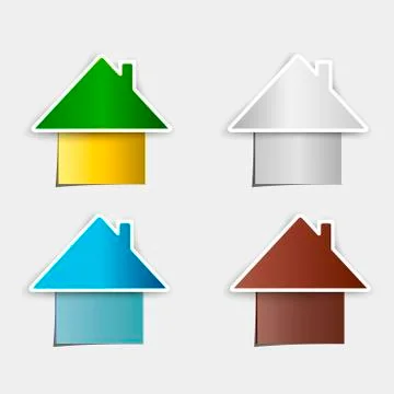 Poster template. house Stock Illustration