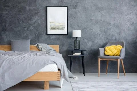 Poster on texture wall Stock Photos