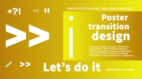 Poster Transitions Stock After Effects