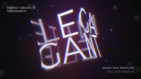 Poster Typography for After Effects Stock After Effects