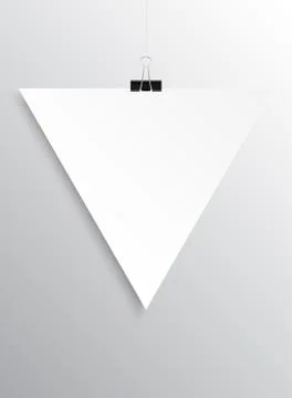 Poster Vector Empty Triangle. Mockup. Stock Illustration