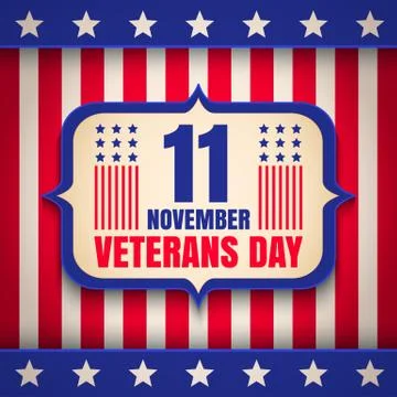 Poster for Veterans day Stock Illustration