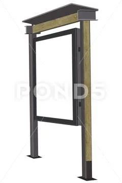 Poster Vitrine Billboard PSD Template
