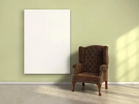 Poster on wall Stock Photos