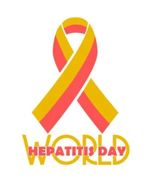 Poster World Hepatitis Day Stock Illustration