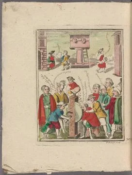 Posti in bertina. 1701 - 1800. Anonymous. Prints. The Miriam and Ira D. Wa... Stock Photos