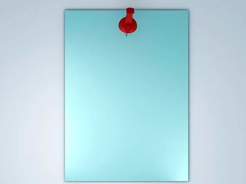 Postit image 3d Stock Illustration