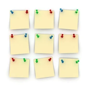 Postit notes Illustrazione stock