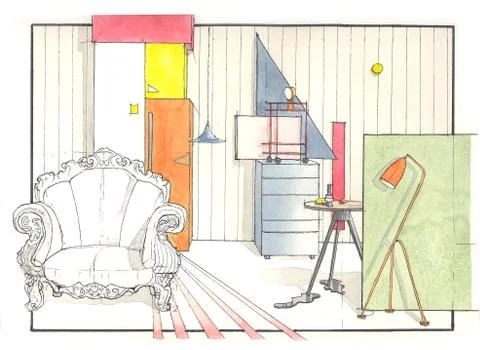 Postmodernism Stock Illustration