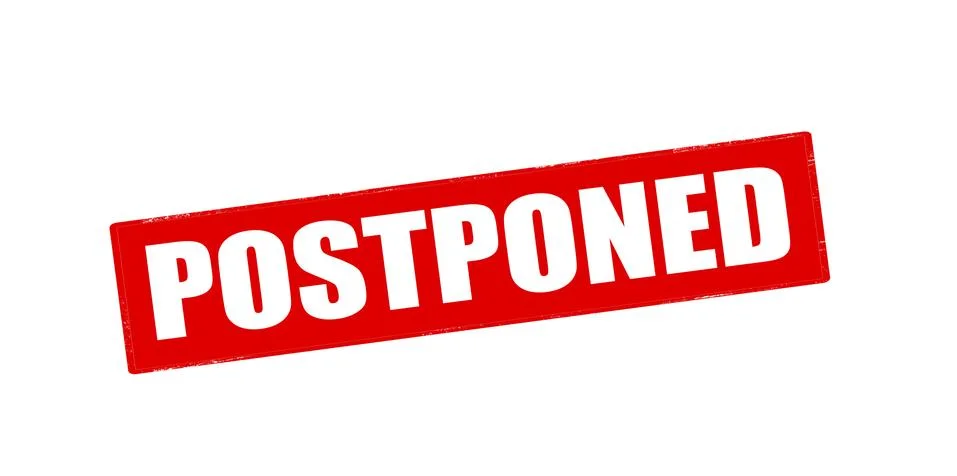 Postponed Stock Illustration