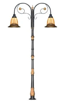 Posts isolated on white background 写真素材