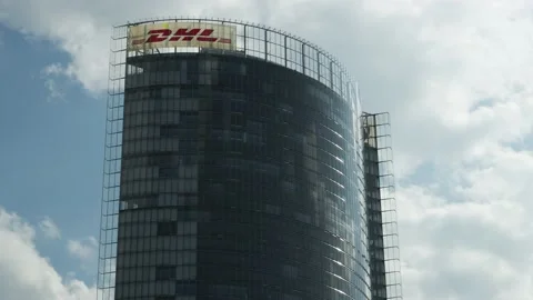 Posttower in Bonn, Germany. Timelaps 1 Video stock 131825867