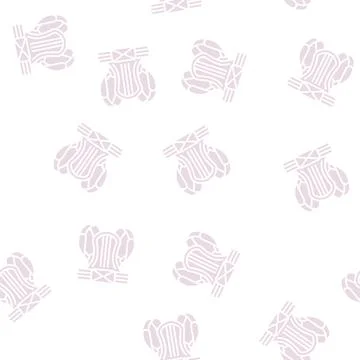 Posture belt glyph seamless pattern Stock Illustration