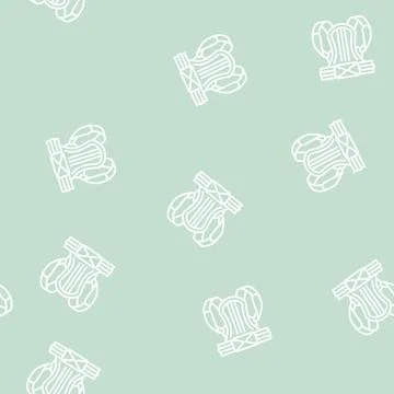 Posture belt line seamless pattern Stock Illustration