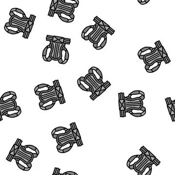 Posture belt vector seamless pattern Stock Illustration