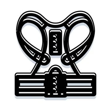 Posture corrector medical device supporting spinal alignment Stock Illustration