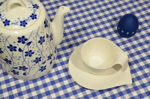 Pot and timer clock Stock Photos