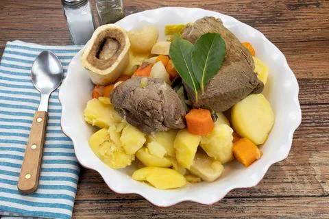 Pot au feu dish Stock Photos