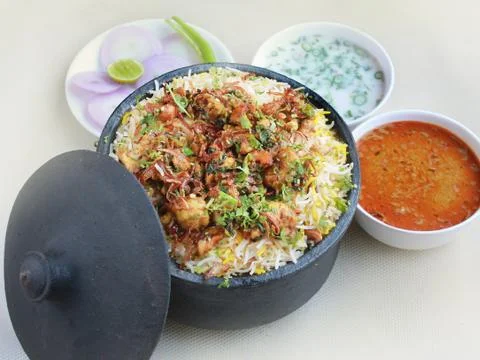 Pot biryani Stock Photos