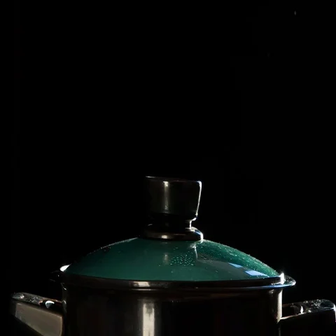 Pot of Boiling Water HD Pro Stock Footage 69304659