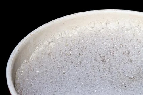 Pot of boiling water Stock Photos