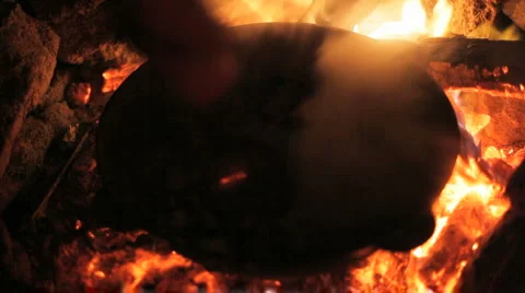 Pot on fire 04 Stock Footage 2086598