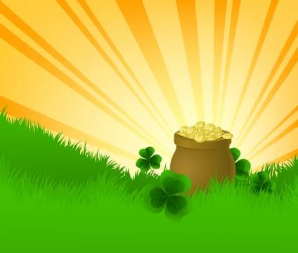 Pot full of cold Stock Illustration