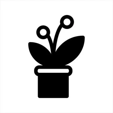 Pot glyph icon vector illustration isolated on white background Stock Illustration