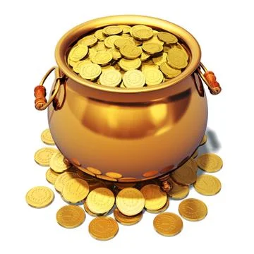Pot of Gold Stock Illustration