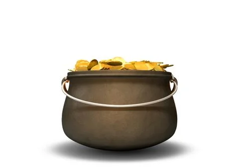 Pot of gold Stock Illustration