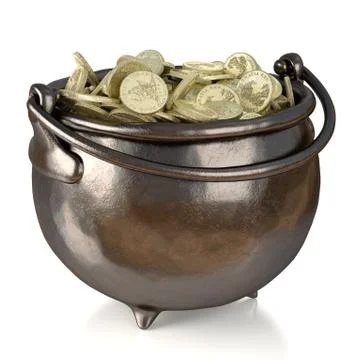 Pot of gold Stock Illustration